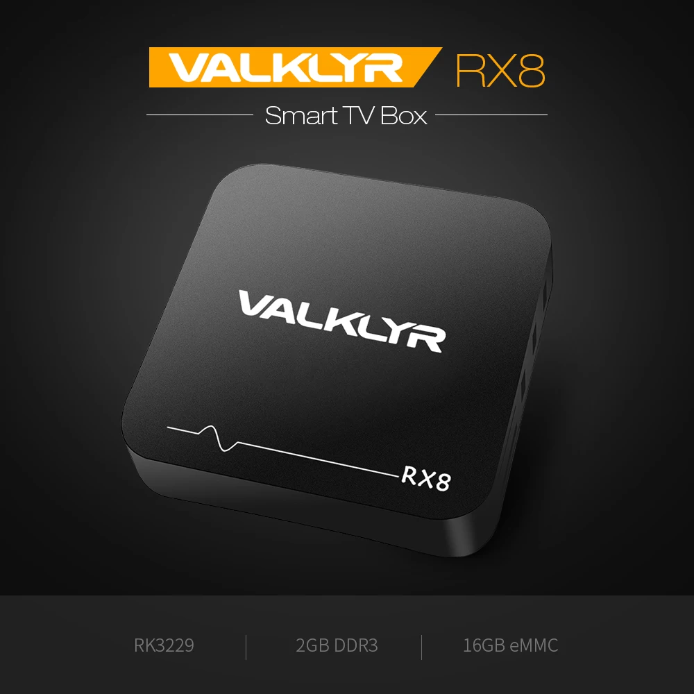 Valklyr RX8 RK3229 4 K HD ТВ Box Max 2 ГБ 16 ГБ 4 ядра Media Player Smart ТВ коробка PK X96MINI