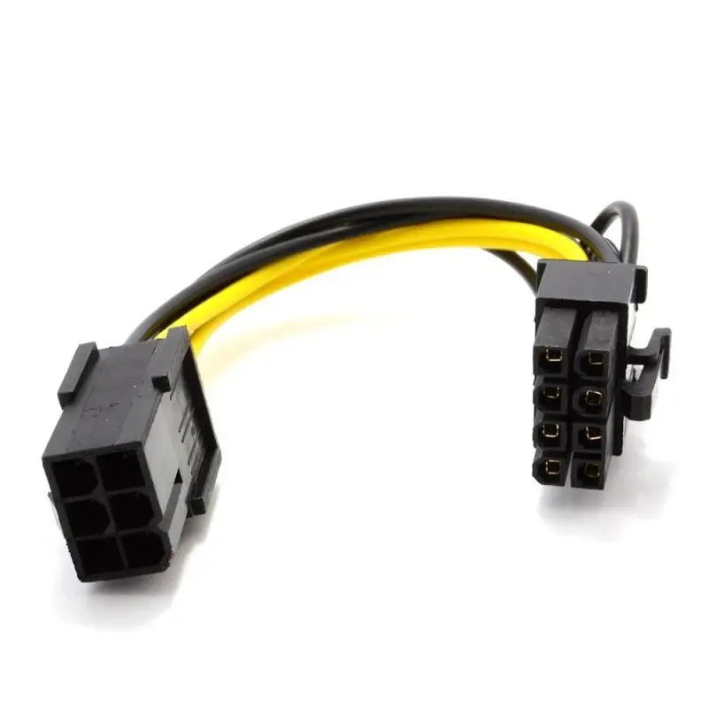 

PCI Express PCIe 6 Pin to 8 Pin Graphics Card Power Adapter Cable 10cm