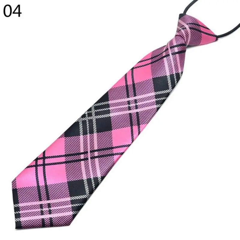 Fashion Boys Girls Kindergarten School Uniforms Children's Ties Striped Plaid Necktie