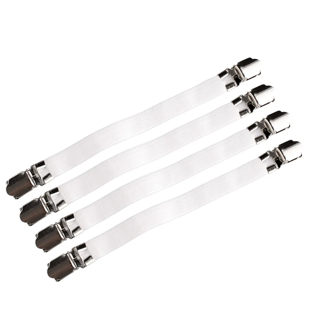 

New Useful Multipurpose 4pcs Bed Sheet Fasteners Mattress Elastic Holder Clip Grippers Tool*Bed Sheet