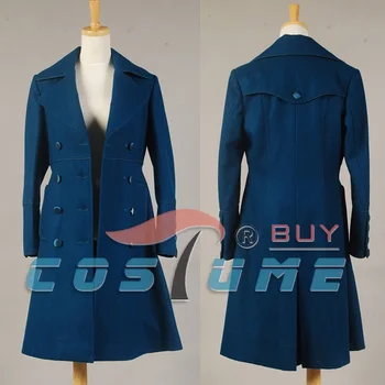 

Who is Doctor Amy Teal Cosplay Costume For Women Wool Coat Trench Jacket Halloween Costume