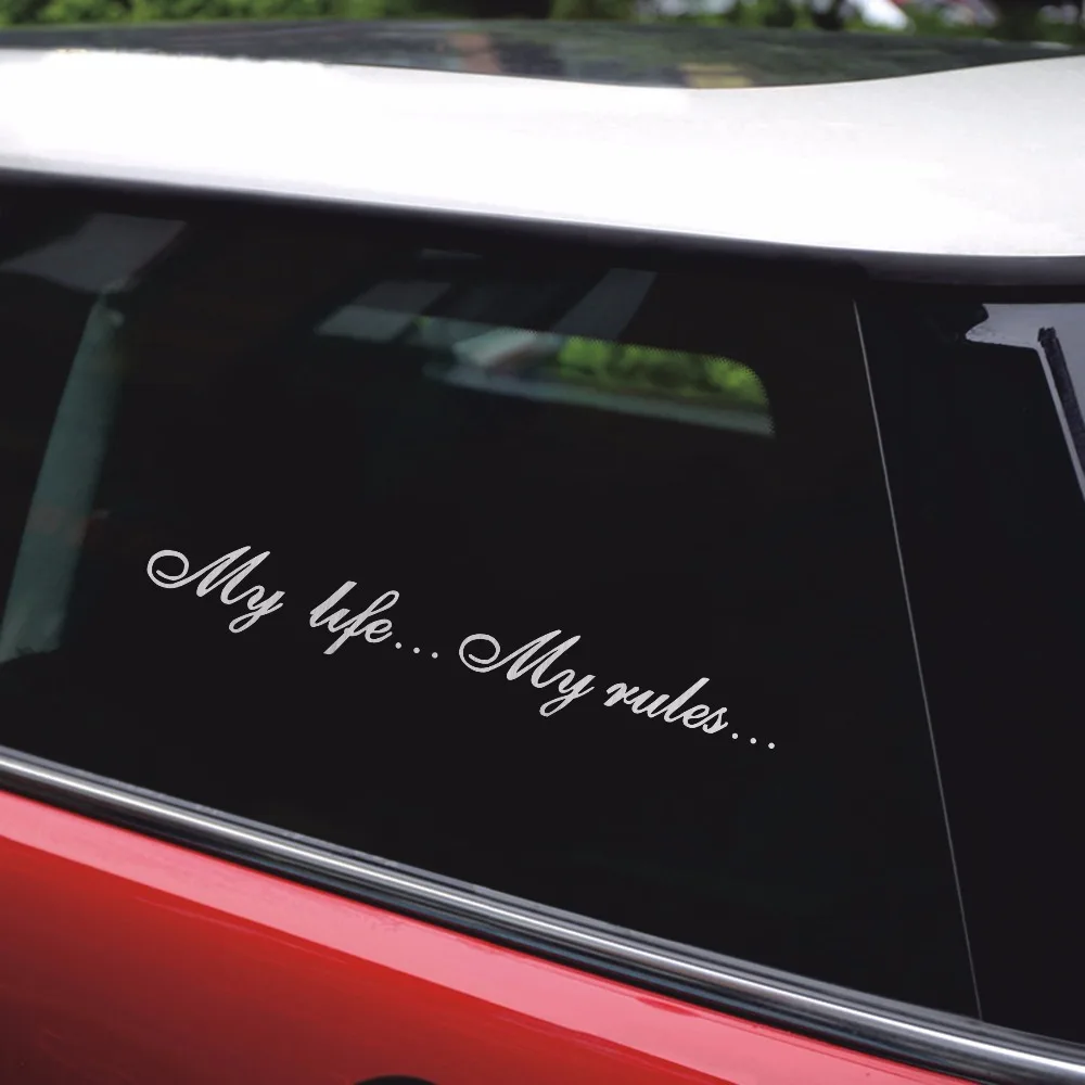 

Tancredy My Life My Rules Car Stickers And Decals For Car Bumper Stickers On Car Styling Door Body Window Vinyl Wall Stickers