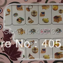 W016-w030 20 листов/lot Смешанные серии W мило милый дизайн Шинни воды Наклейка на перевода Стикеры ногтей стикеры