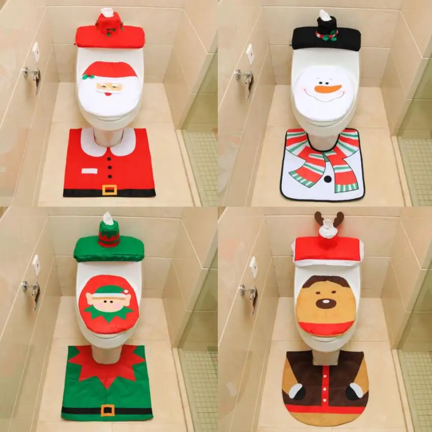 Buy Santa Snowman Claus Merry Christmas Toilet Seat