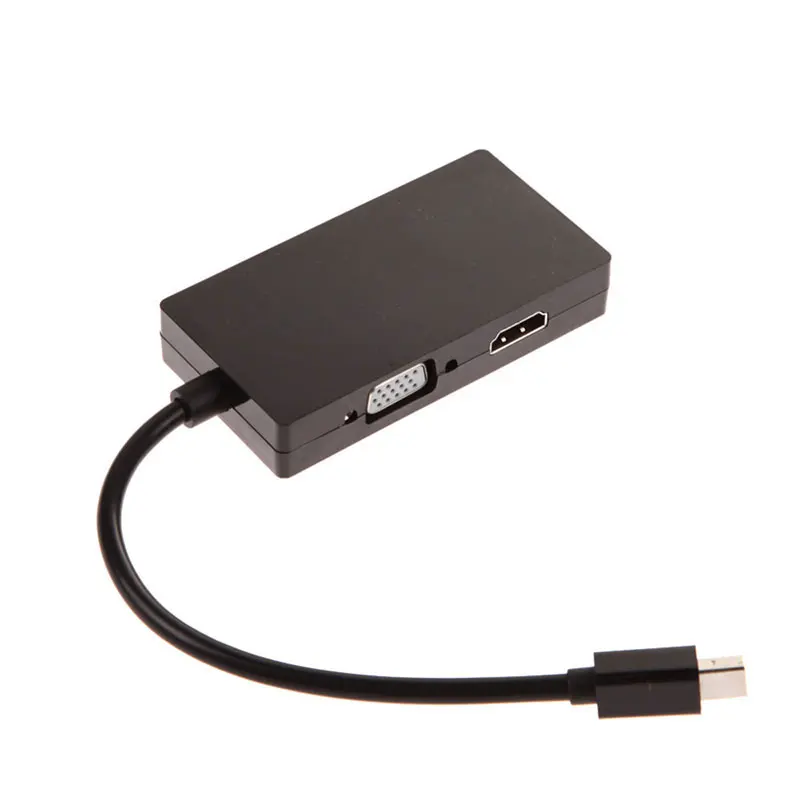 Кабель-адаптер 3 в 1 с Mini DisplayPort Thunderbolt на DVI + VGA HDMI для Apple Macbook Pro Microsoft Surface 2 |