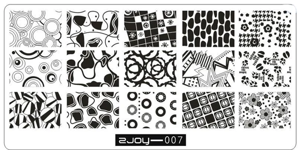 Новое поступление 30 дизайнов для дизайна ногтей штамповочная пластина высокого качества шаблон для маникюра - Цвет: zjoy07