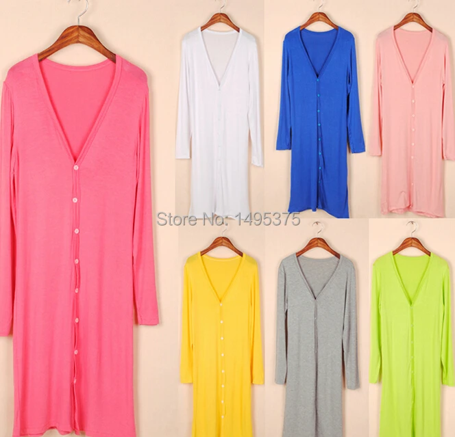 

50pcs/lot Summer/ Fall women's new fashion Long Sleeve patchwork long Cardigans UV protect Coat 2 size 105&125cm