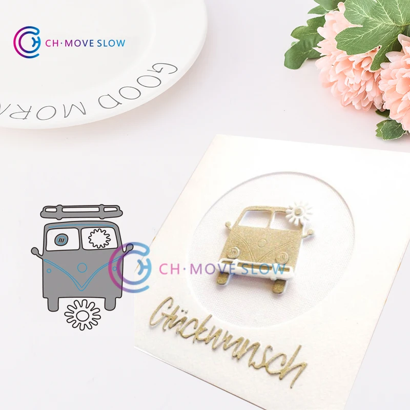 

2019 New Arrival CH Cute Car Metal cutting dies stencils Greeting Card Decoration DIY Scrapbooking Scrapbook Paper Photo Album