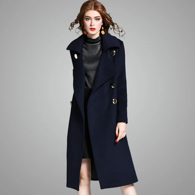 YQM 2017 new brand runway women winter wool coats top quality fashion ...