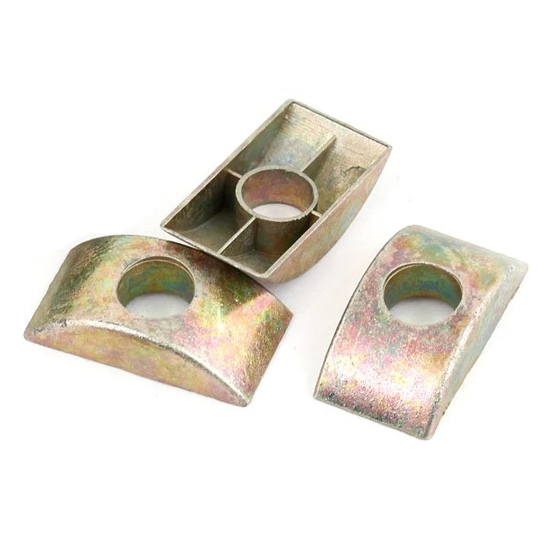 8.5mm Hole Furniture Connector Fittings Half Moon Nuts 10 Pcs