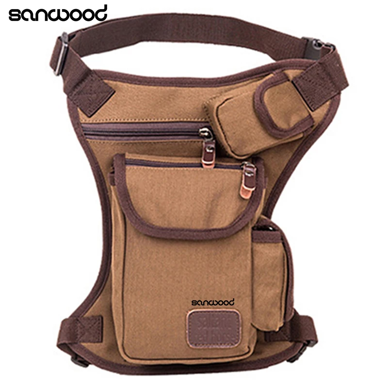 2016 New Fashion Multifunction Waist Leg Bag Canvas Belt Fanny Pack