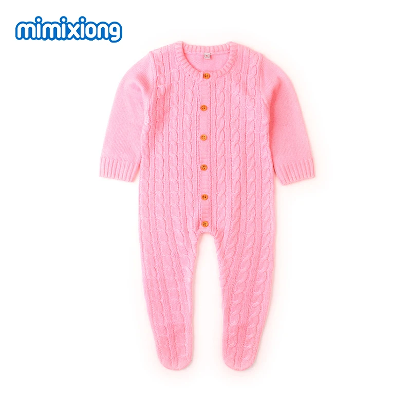 Baby Rompers Summer Breathable Newborn Girls Knit Jumpsuits Toddler Casual Long Sleeve Boys Overalls Playsuits Children Costumes
