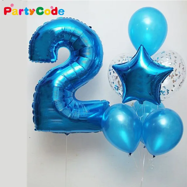 8 шт./партия, 40 дюймов воздушный шар из фольги с латексной прозрачной конфетти, надувные воздушные шары, украшения для дня рождения, вечерние