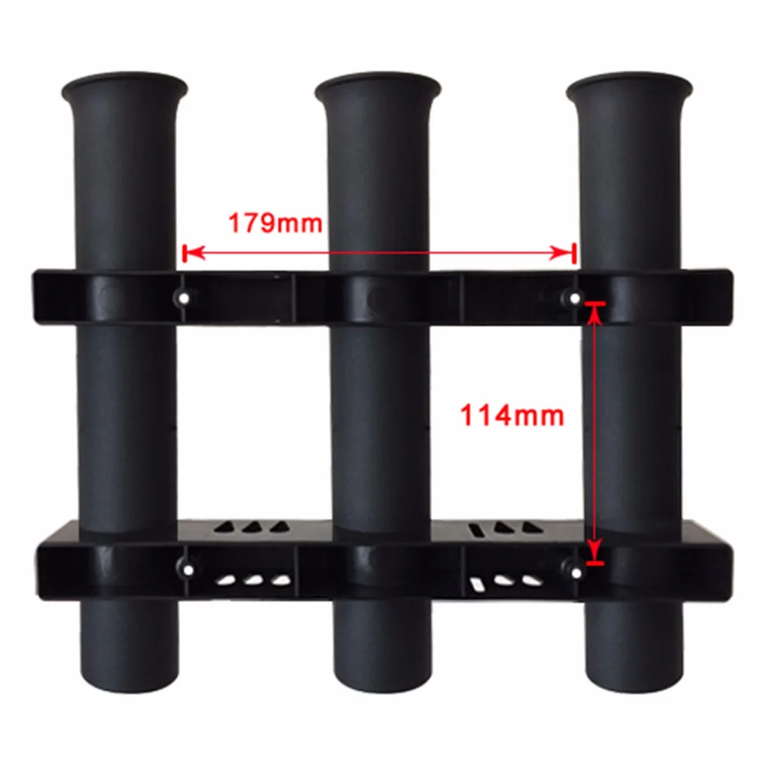 Marine Boat Yacht Kayak Fishing 3 Link Rod Holder Pole Side Mount Rod Holder Fishing Bracket Rack Tool Black/White
