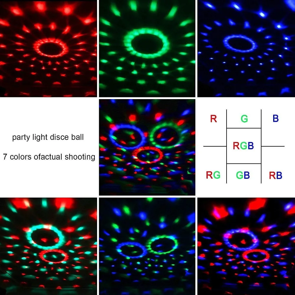 Aimkeeg 5 V USB ИК-пульт дистанционного Управление RGB LED волшебный кристалл вращающийся этап свет красочный автомобиль Disco DJ Light мини лазерный свет этапа