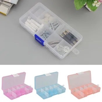 

1pcs Practical Electronic Components Screw Removable Storage Screw Jewelry Tool Case 10 Grids DIY Tools Packaging Box