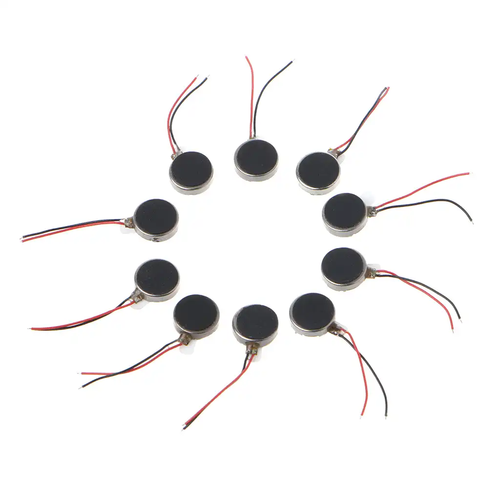 Flat 3V Coin vibration motor Micro brushed DC Adhesive back 8x3.4mm Mobile Phone