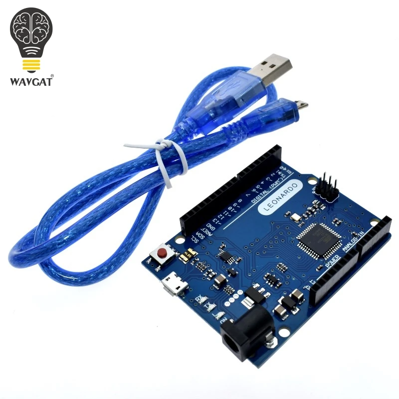 WAVGAT Leonardo R3 макетная плата+ USB кабель ATMEGA32U4 проект