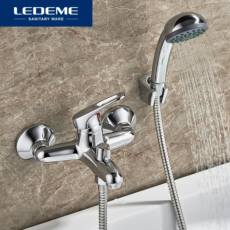 LEDEME Смеситель для ванны с коротким изливом латунь Цвет: хром L3013|bath shower|bath bathbath pipe |