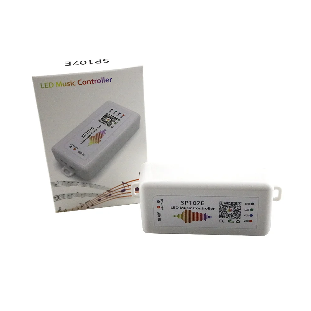 SP107E светодиодный контроллер Wi-Fi Bluetooth Pixel IC SPI музыка по телефону приложение для WS2812 SK6812 SK9822 RGBW APA102 LPD8806 полосы DC5-24V