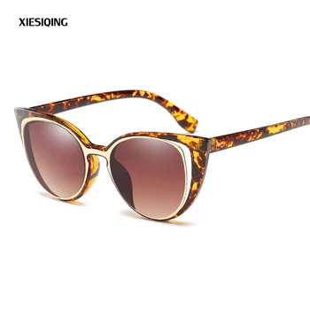 

2019 New Fashion Cat Eye Sunglasses Women Brand Designer Female Retro Sun Glasses oculos de sol feminino UV400