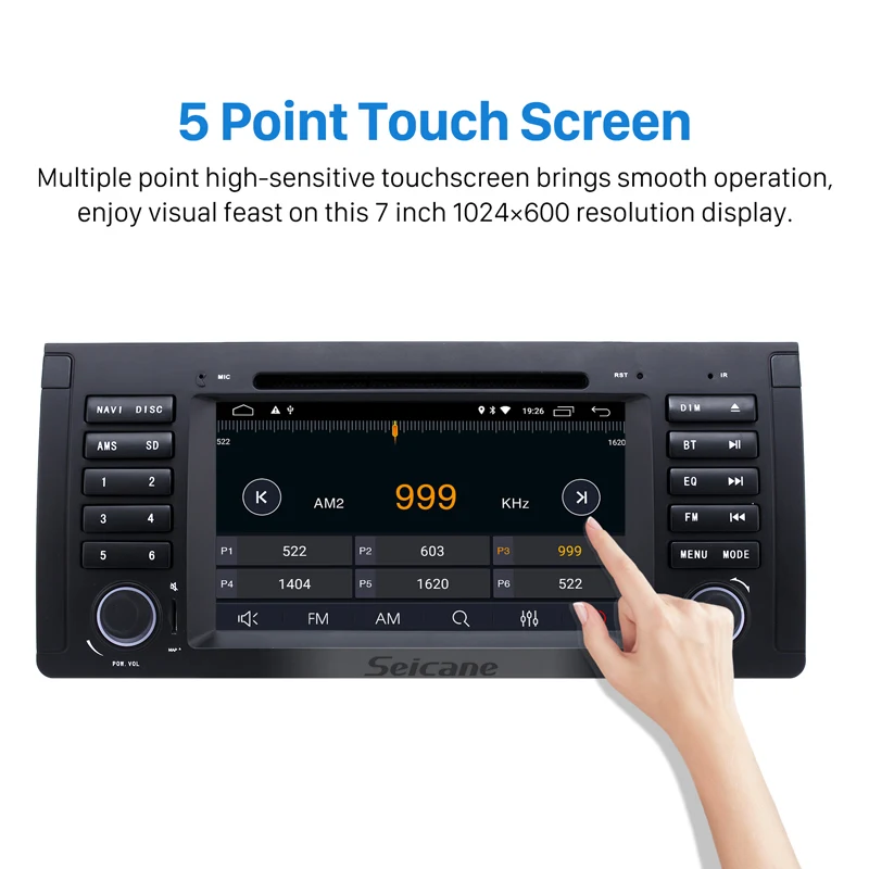 Cheap Seicane car radio dvd gps android 8.1 7" for 2000 2001-2007 BMW X5 E53 3.0i 3.0d 4.4i 4.6is 4.8is 1996-2003 BMW 5 Series E39 4