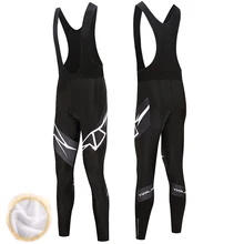 Fualrny велосипедные брюки мужские зимние теплые флисовые велосипедные длинные велосипедные комбинезоны 9D Велоспорт гелиевая Подушка Биб колготки Mtb Ropa Ciclismo