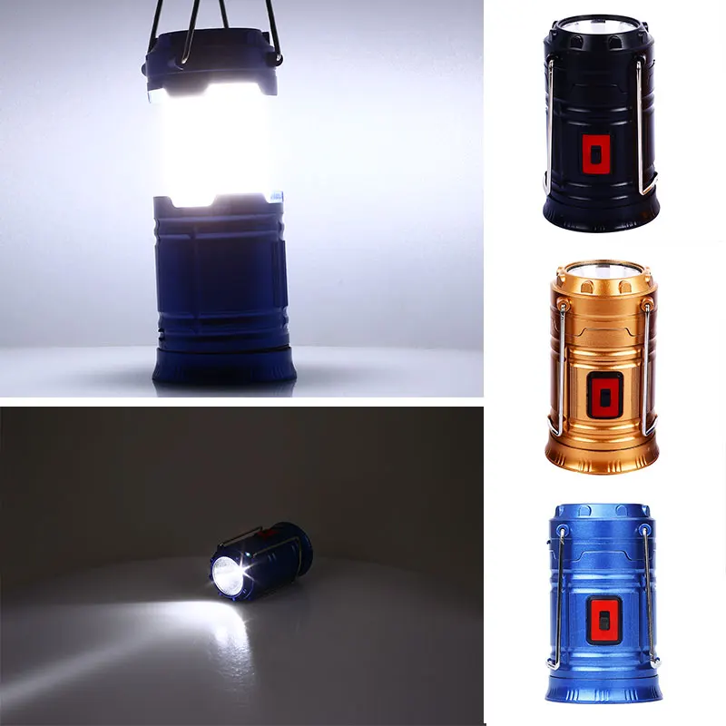 Rechargeable Camping Lantern Emergency Light Sports Lamp COB LED Super Bright Sporting Goods Lighting Outdoor Flashlight