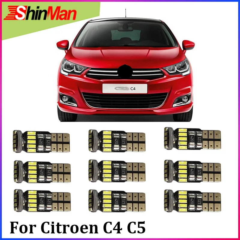 ShinMan 9X светодиодный светильник для автомобиля салона Citroen C4 C5 интерьера комплект