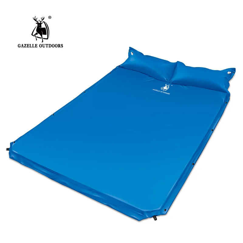 

Automatic Inflatable Camping Mattress With Pillow Moistureproof Cushion Self Inflating Camping Mat Travel Air Sleeping Pad