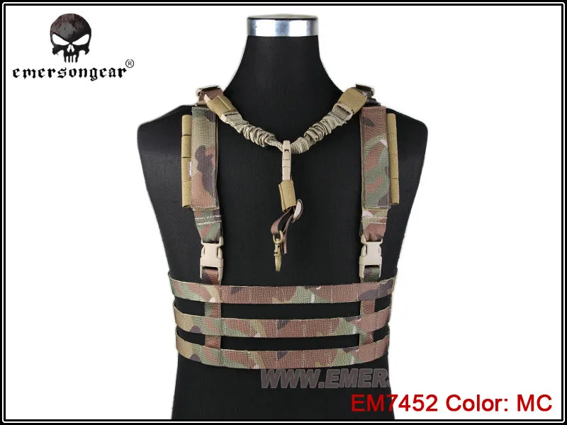 

EMERSON MOLLE System Low Profile Chest Rig Military Combat Gear Protective Camouflage Nylon Lightweight Tactical Vest Multiple