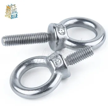 

1Pcs M3 M4 M5xL（20-80mm） DIN580 Eye Bolt 304 Stainless Steel Marine Lifting Eye Screws Ring Loop Hole for Cable Rope Eyebolt