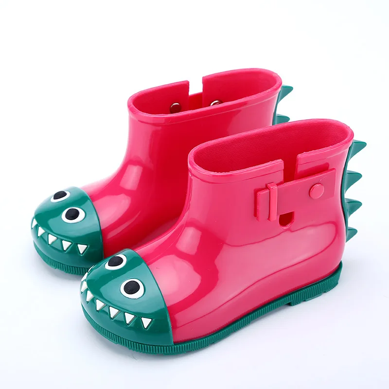 

Mini Melissa Kids Toddler Boots Rain Shoes Waterproof Rubber Rain Boots Children Rainboots Shoes Rubber Animal Cartoon Shoes