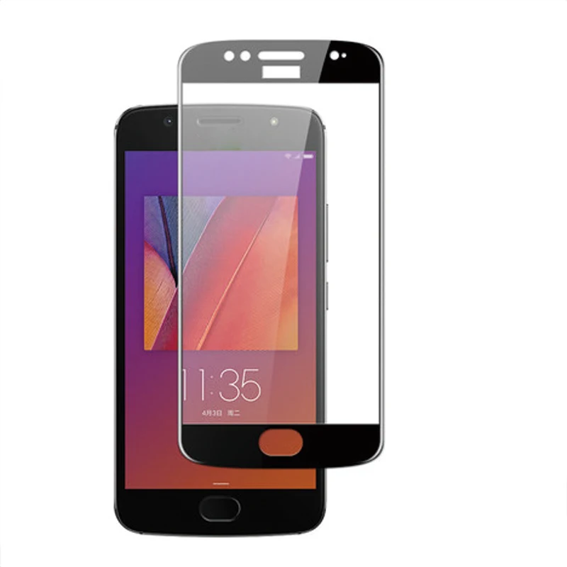 Изогнутое закаленное стекло с полным покрытием для Moto G5S защита экрана от царапин