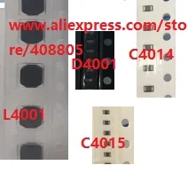 5 компл./лот для iPad air 2 air2 A1566 A1567 L4001 катушка + диод D4001 емкость C4014 C4015