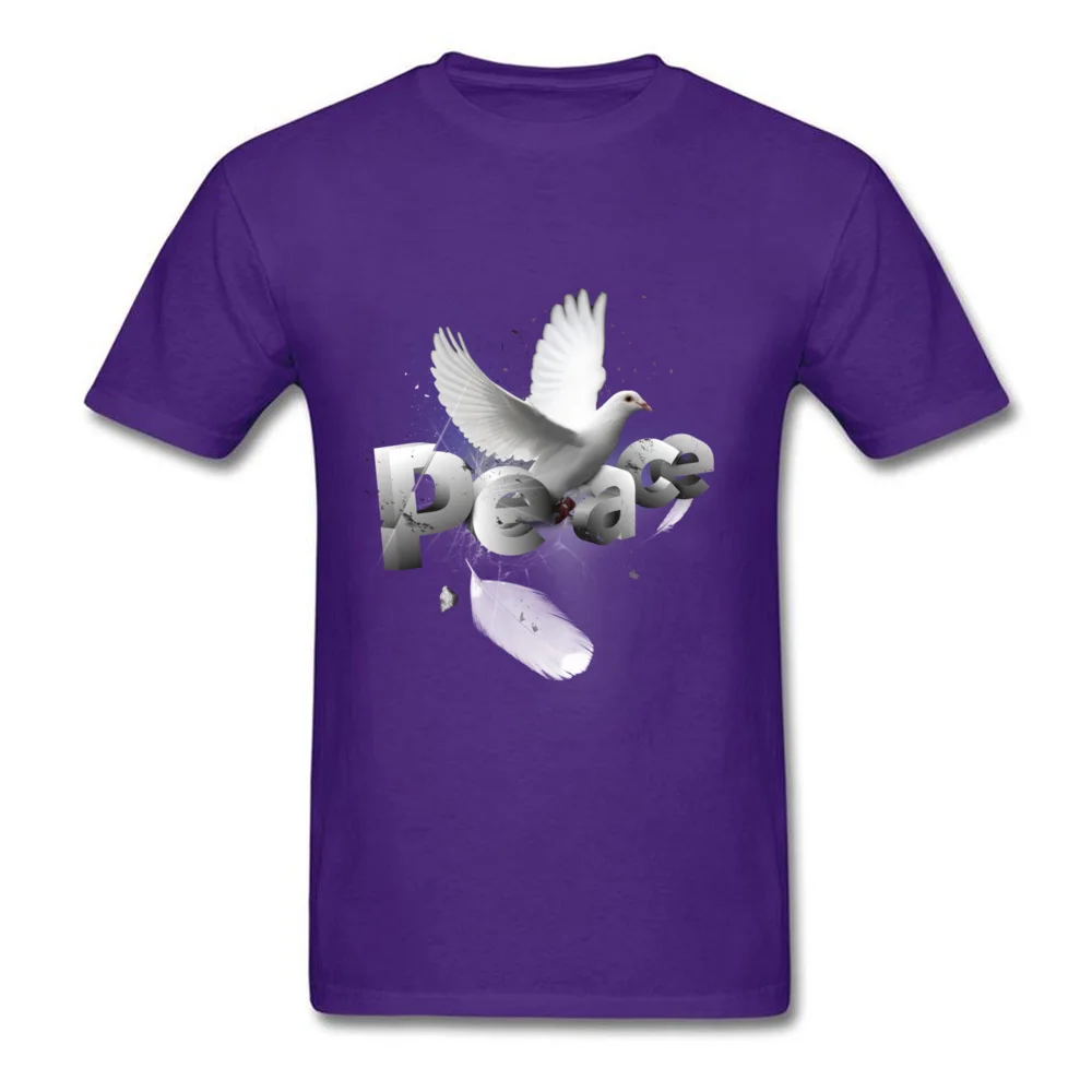 Shattered Peace Latest Summer Tees Round Neck Mother Day 100% Cotton Short Sleeve T-shirts for Men Cool Tee Shirts Shattered Peace purple