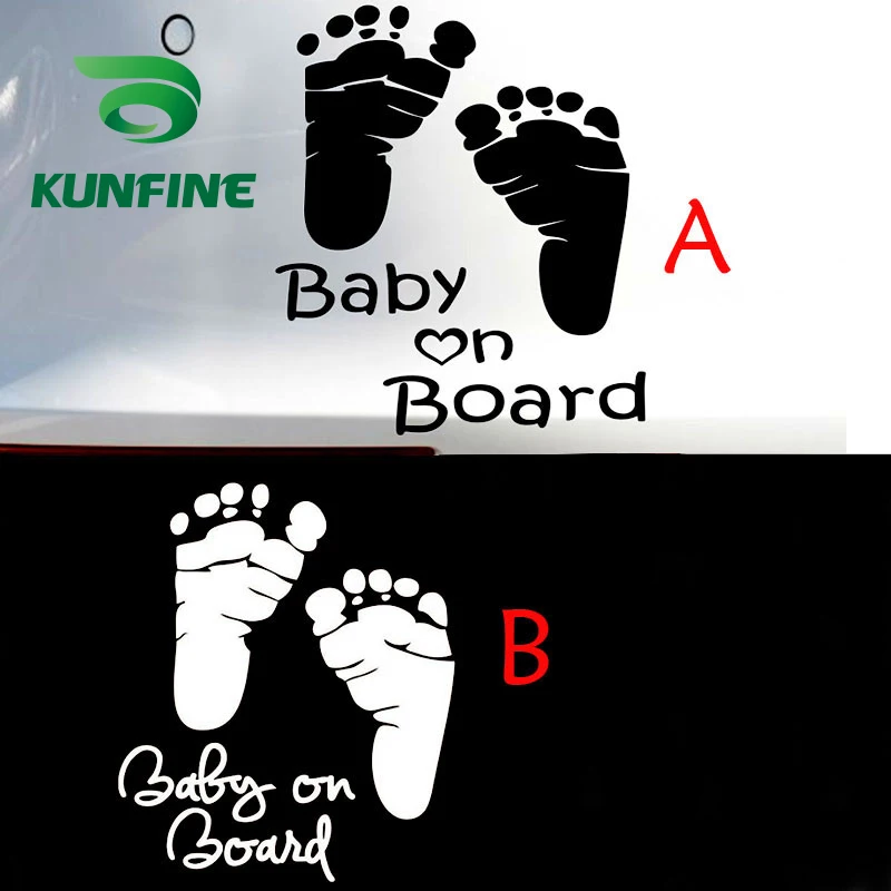 

KUNFINE Car Styling sticker BABY ON BOARD Car Sticker Vinyl Decal Decoration film Car Diy Sticker Tuning parts