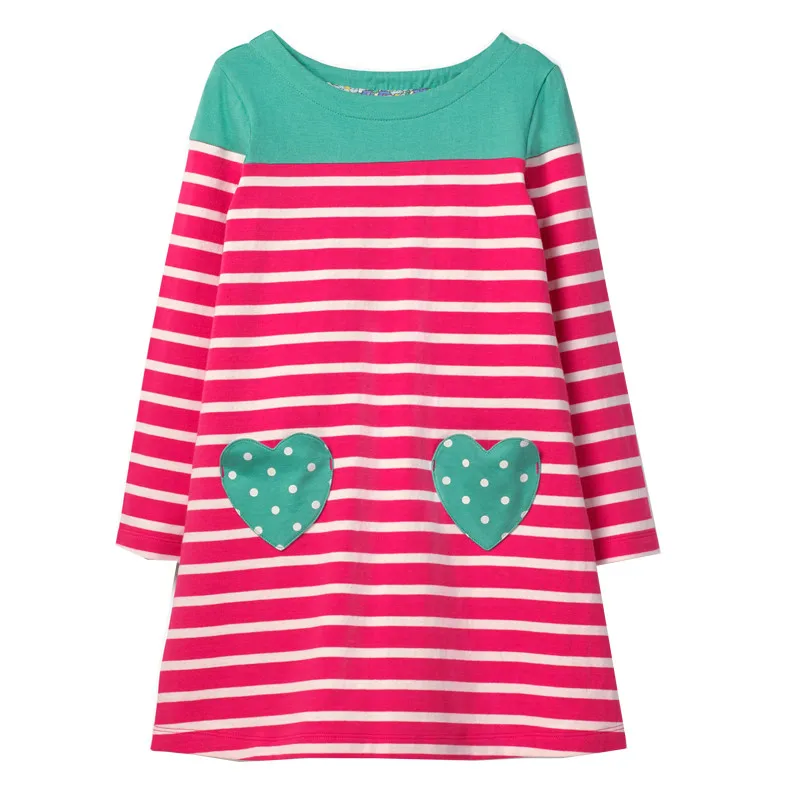 

Girls Winter Dress Stripes 2019 New Kids Dresses for Girls Clothes Long Sleeve Party Princess Dress Christmas Children Vestidos
