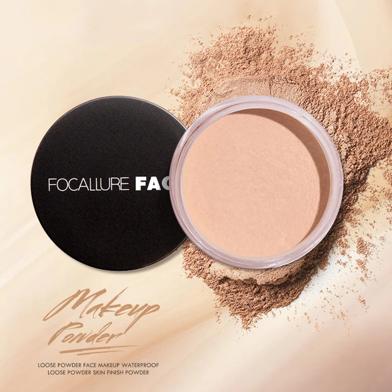 

FOCALLURE Face Loose Powder 3 Colors Makeup Perfecting Finishing Translucent Powder Oil-Control Bare mineralize Concealer Powder