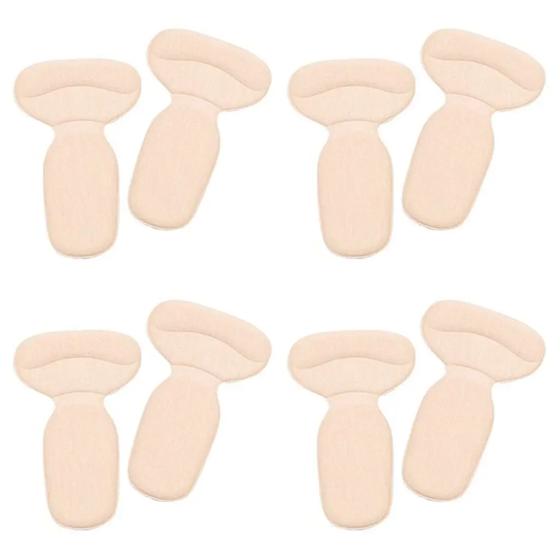 

4 Pairs Heel Grips Extra Strong Heel Stickers Shoe Heel Snugs Inserts Insoles Pads Foot Care Protector Beige