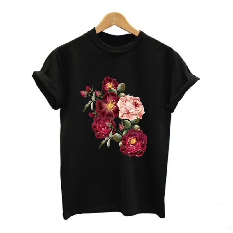 Горячие Цветущие розы цветок патч утюг на нашивки с полосками для одежды Глажка приложения для одежды применение друг друга