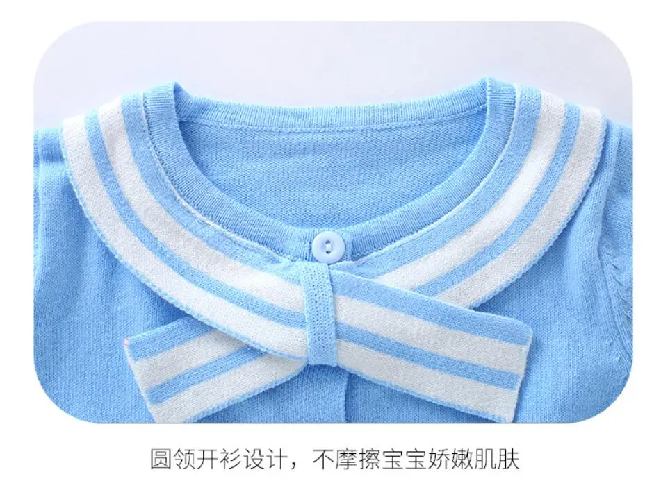 Комплект детской одежды для маленьких девочек Демисезонный тонкий темно-Стиль свитер костюм новорожденного мальчика кнопки свитера 6-18Months