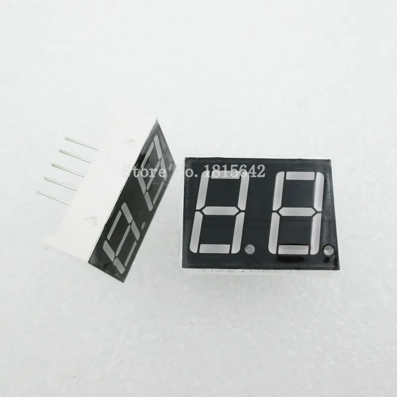 

5PCS/LOT 2 bit 2bit Digital Tube Common Anode Positive Digital Tube 0.56" 0.56in. Red LED Display 7 Segment Digit