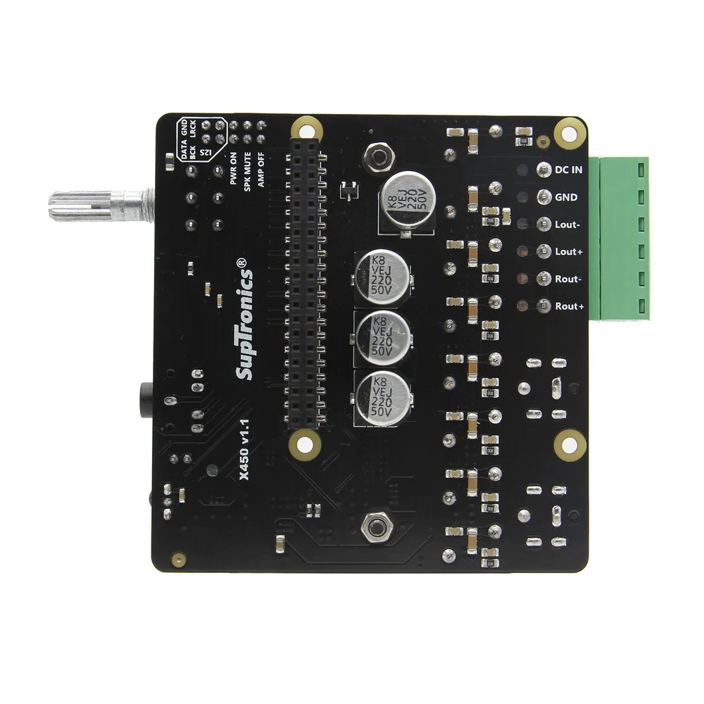 Raspberry pi 4 компьютер Model B HIFI DAC + AMP Плата расширения X450 Аудио Звуковая карта для Pi 4/Pi