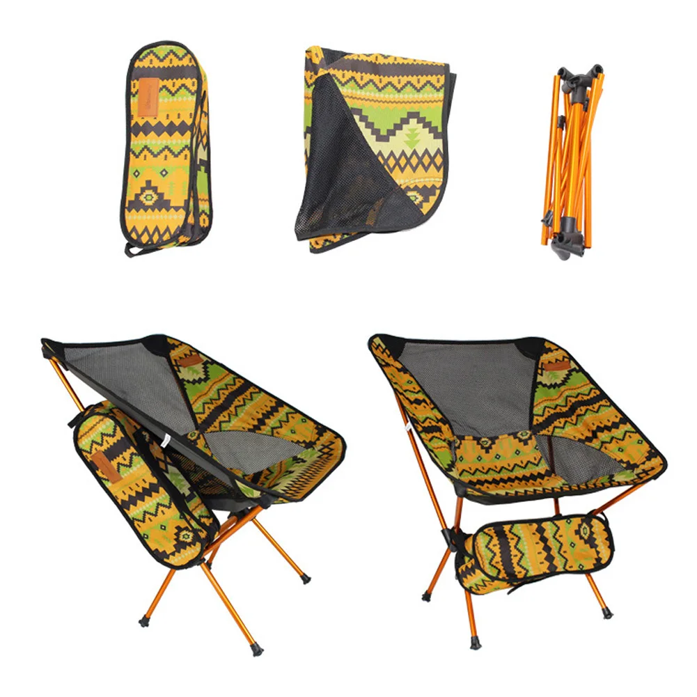 المحمولة كرسي صيد قابل للطي البراز مقعد المشي السفر المدمجة فائقة ضوء في الهواء الطلق التخييم نزهة شواء الشاطئ كراسي قابلة للطي ~