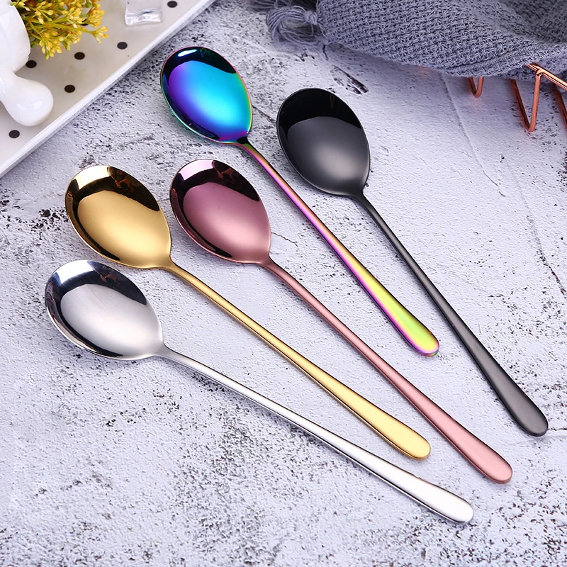 5 Color Soup Spoon for Ice Cream Dinner Spoons 7