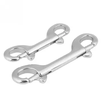 

Durable Stainless Steel Double Ended Clip Hook Bolt Snap Scuba Diving Buckle