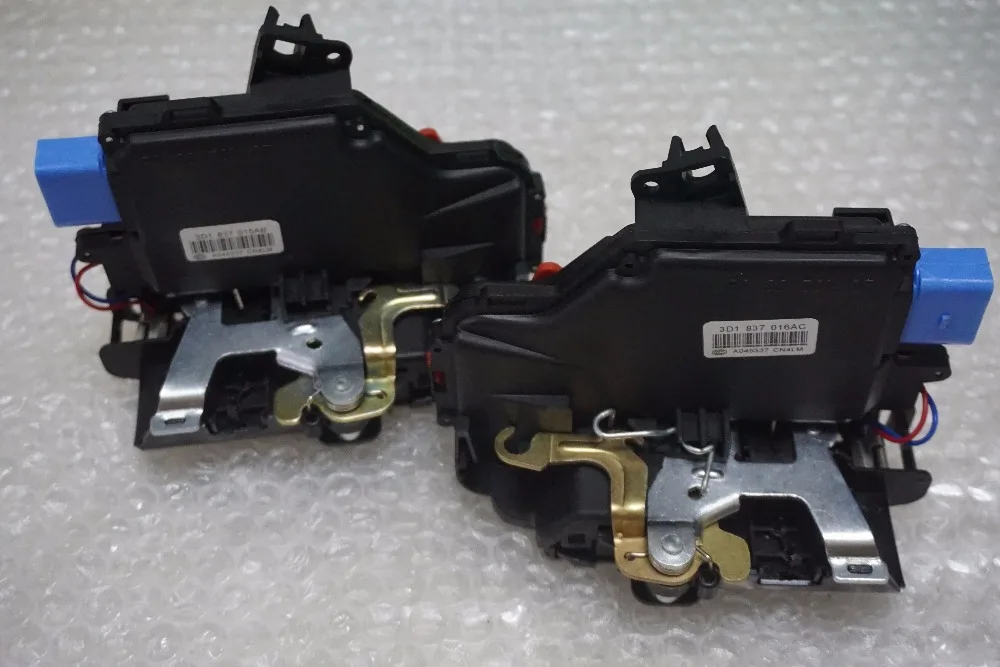 Пара 2 шт. спереди для VW GOLF V JETTA центральный дверной замок механизм 9 PIN 3D1837016A 3D1837016AB