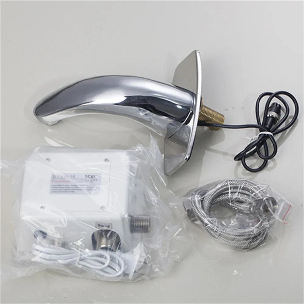Monite автоматический кран с сенсорным датчиком, автоматический электронный смеситель с датчиком, кран на бортике, кран для раковины в ванной
