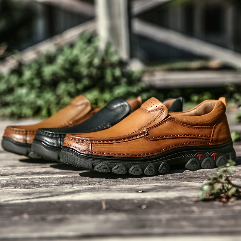 Brown Marrom Couro Homem Trabalho brown Sapatas Black 100 Confortáveis De dark Homens Masculinos Sapatos Para Genuíno Caminhada Preto Patente Flats Business Casual wZIqPg1g